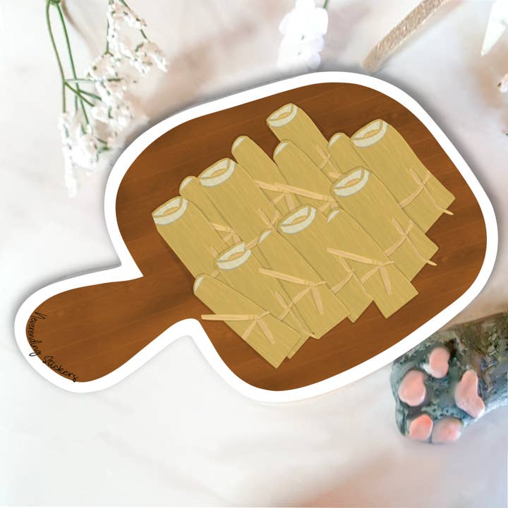Autocollants Neverending - Tamales - 1,9 x 3 pouces - Autocollant ou aimant en vinyle pour la vente par Neverending Stickers