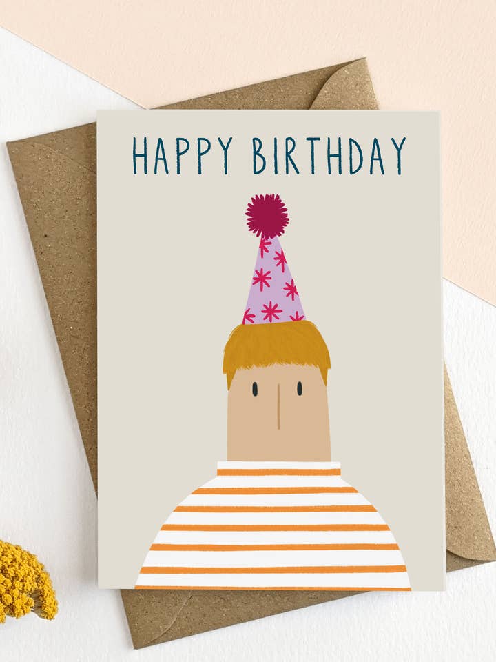 Illustrated Birthday Card for wholesale by Elsa Rose Frere