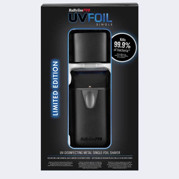 Salon Equipment Pros - Wholesale Electric Shaver - Men's - BaByliss PRO UVFOIL Double Foil Shaver - Matte Black5