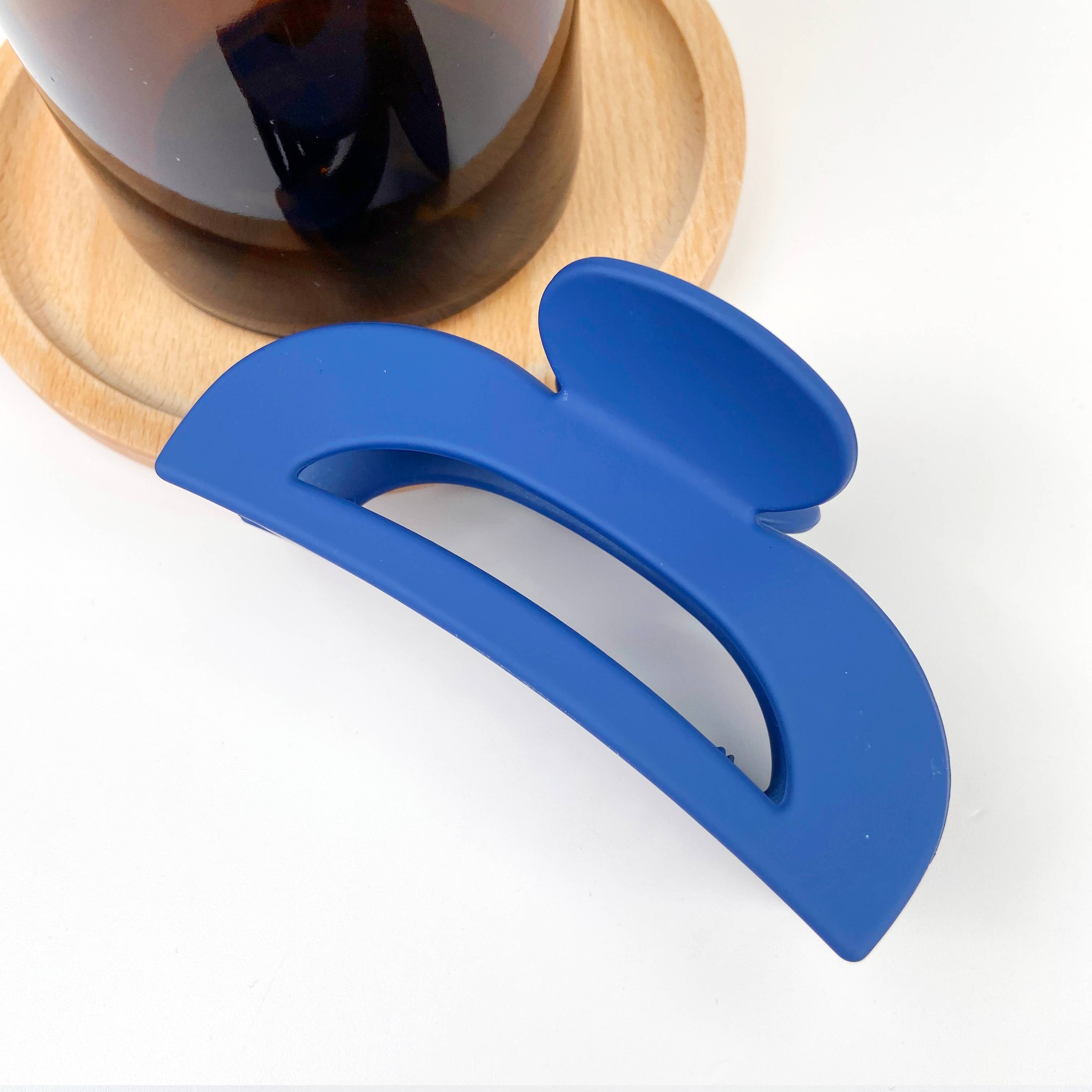 SoapElenGlen - Wholesale Hair Clip - Women's - 3.54" half circle frosted design hair clip7