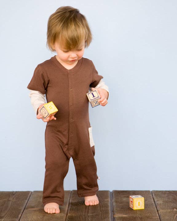 babysoy Inc - Vente Barboteuse – bébé - Combinaison à manches longues de style baseball basique6