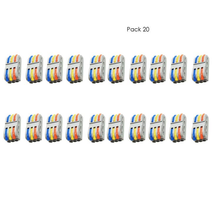 Ledsone - Wholesale Craft Supplies - 2/3 Way Electrical Connectors Wire Block Clamp Clip Fast10