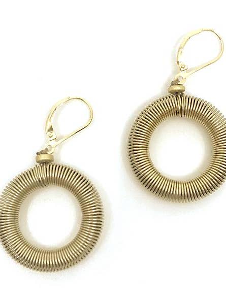 306GLD-E - Gold Loop Earring for wholesale by Sea Lily