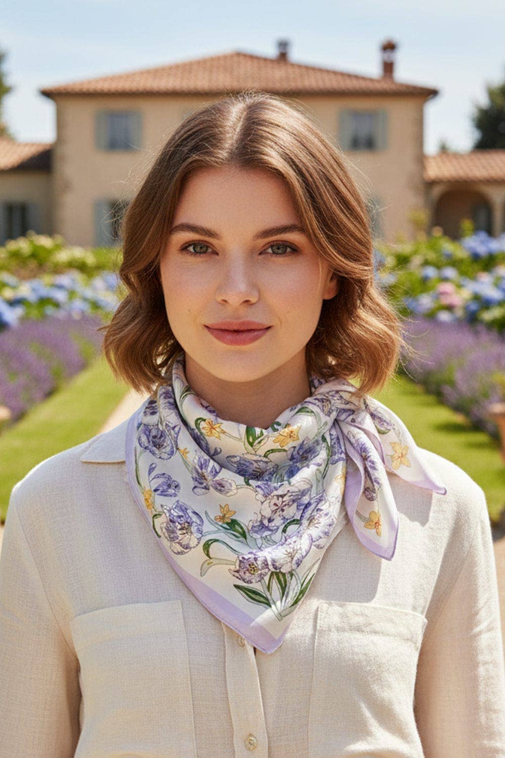 MiMi Wholesale - Wholesale Bandana - Women's - BS0114 Floral Print Bandana8