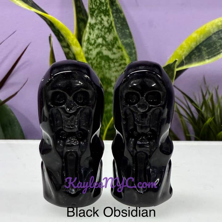 KayleeNYC - Wholesale Spiritual Stone/Crystal - 5cm Mix Crystals Grim Reaper Healing Energy8