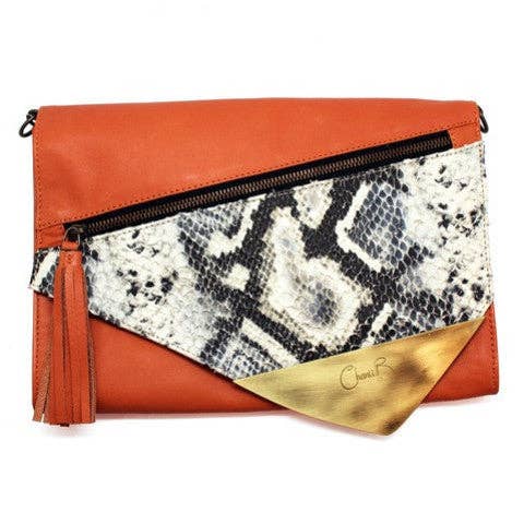 Sioux Borsa a mano arancione con pochette e tracolla all