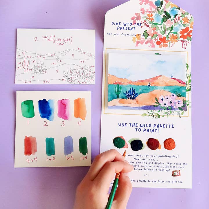 Cactus Desert Landscape Watercolor Paint by Number DIY Kit and other Purchase Wholesale paint by number kit. Free Returns & Net 60 Terms on Faire trending on Faire.