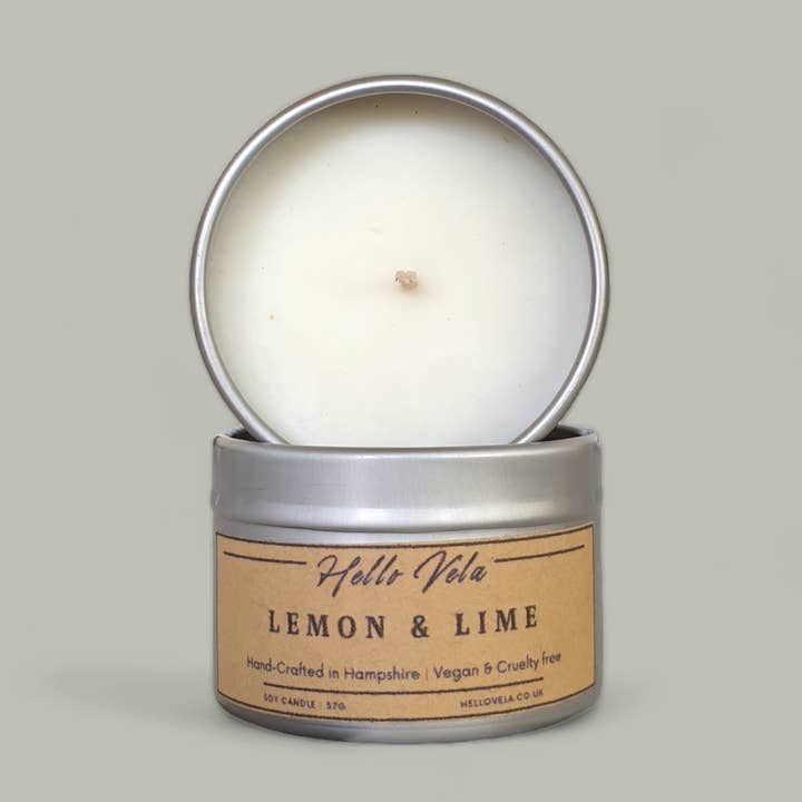Lemon & Lime - Mini Candle for wholesale by Hello Vela