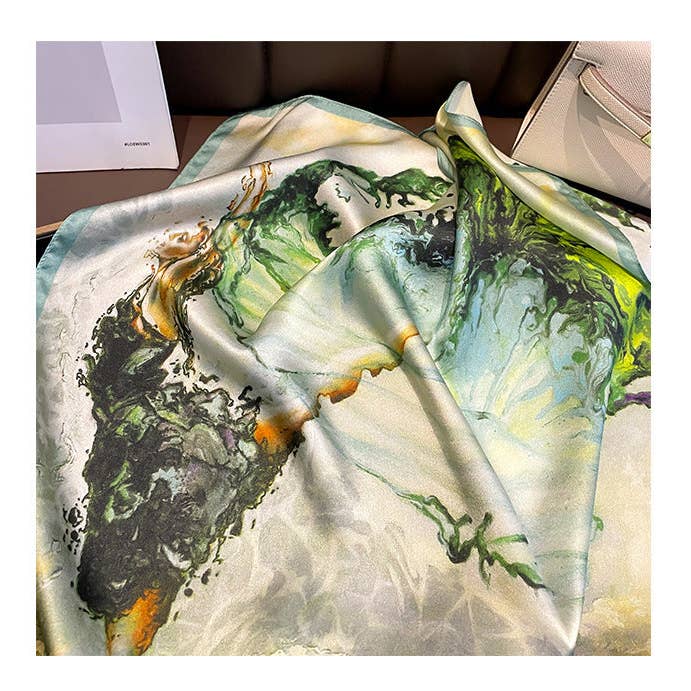 SueSilkHK - Wholesale Scarf - Women's - Lightweight Ballet Girl pattern mulberry silk scarf/70CM 100% mulberry silk scarf/Silk shawl/Gift for her3