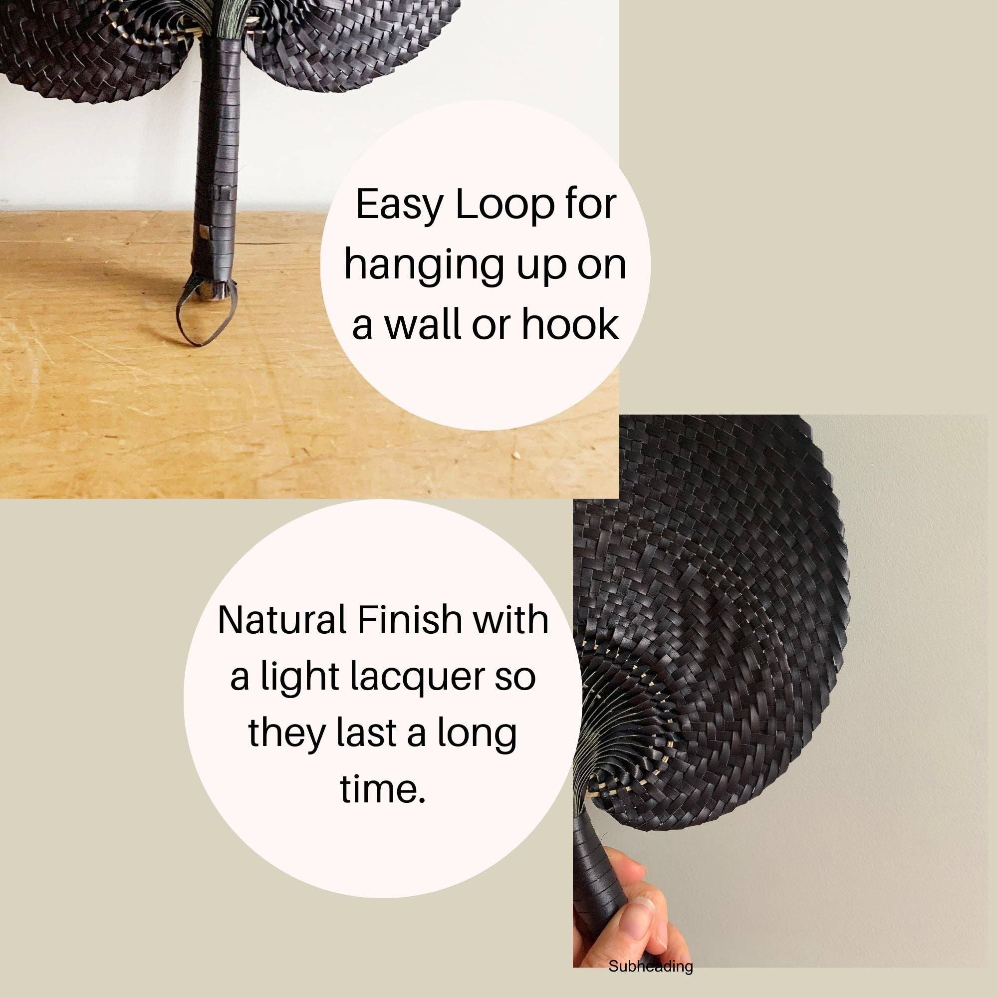 Jak Jak Home – wholesale Wall Accent – Bamboo Handwoven Fan Black5