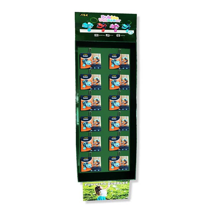 ASK Dinosaur Bubble Gun Music Lights 48 CT Floor Display for wholesale by K & S WHOLESALE INC