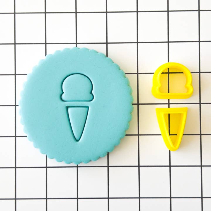 Cut Bake Stamp - Wholesale Biscuit cutter - Split Ice Cream Polymer Clay Cookie Biscuit Stamp Cutter0