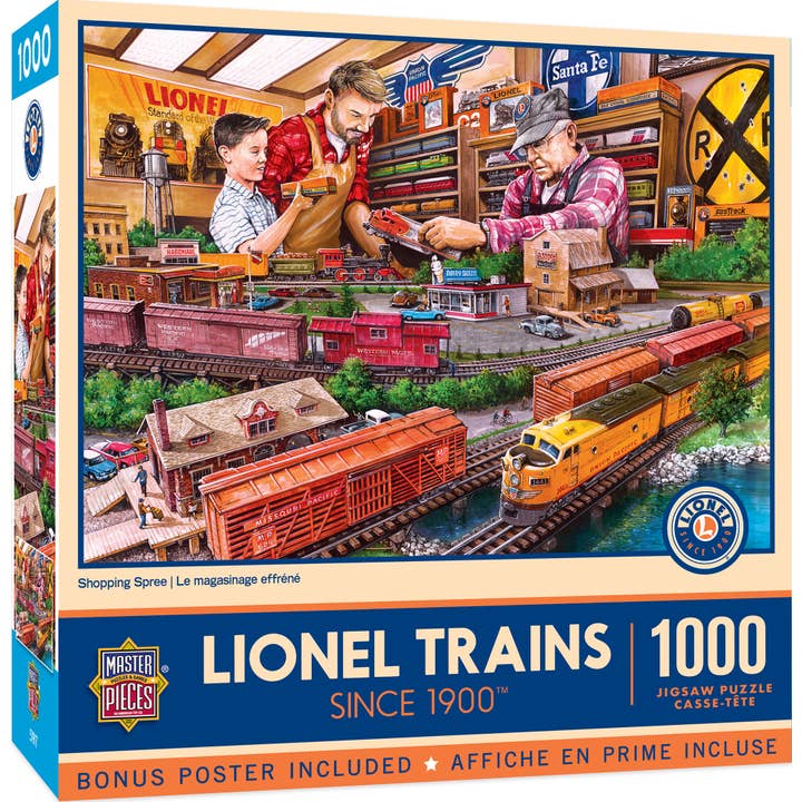Lionel Trains - Shopping Spree 1000 Piece Puzzle for wholesale by Masterpieces Puzzles