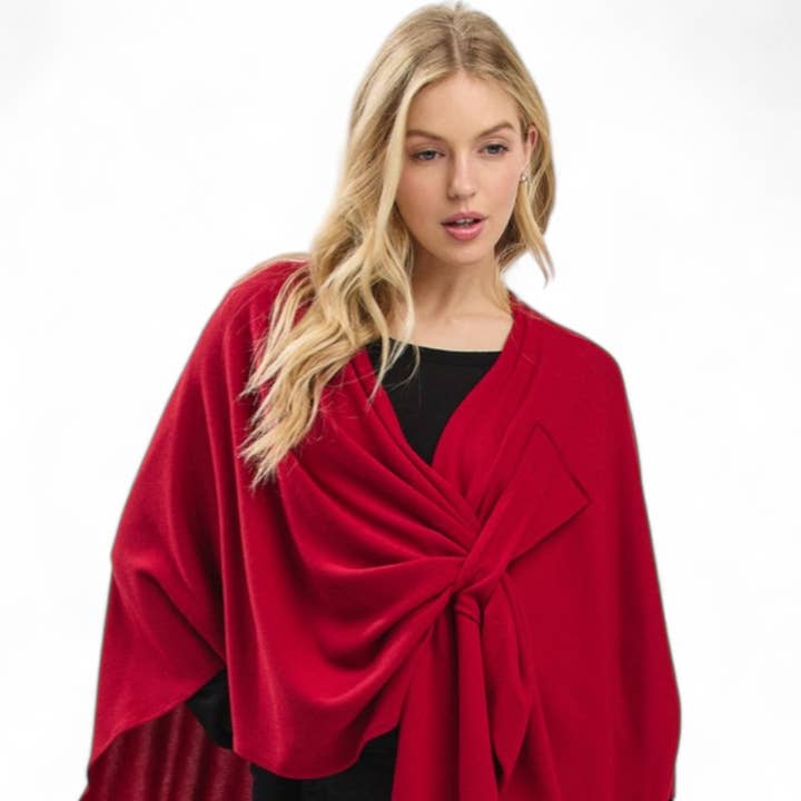 Solid Color Pull Through Shawl Wrap Poncho and other Purchase Wholesale shawls and wraps. Free Returns & Net 60 Terms on Faire trending on Faire.