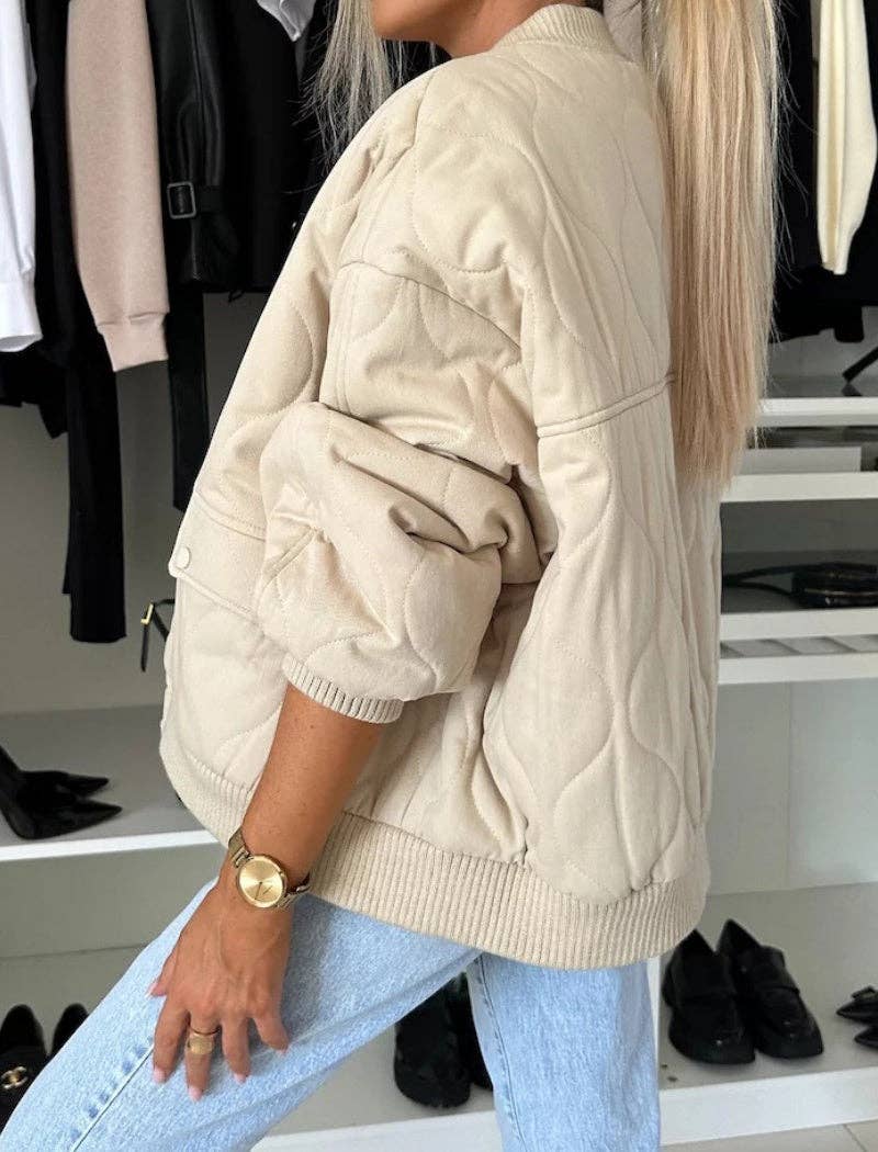 safistyle - Wholesale Bomber Jacket - Women's - Quilted Bomber Jacket3