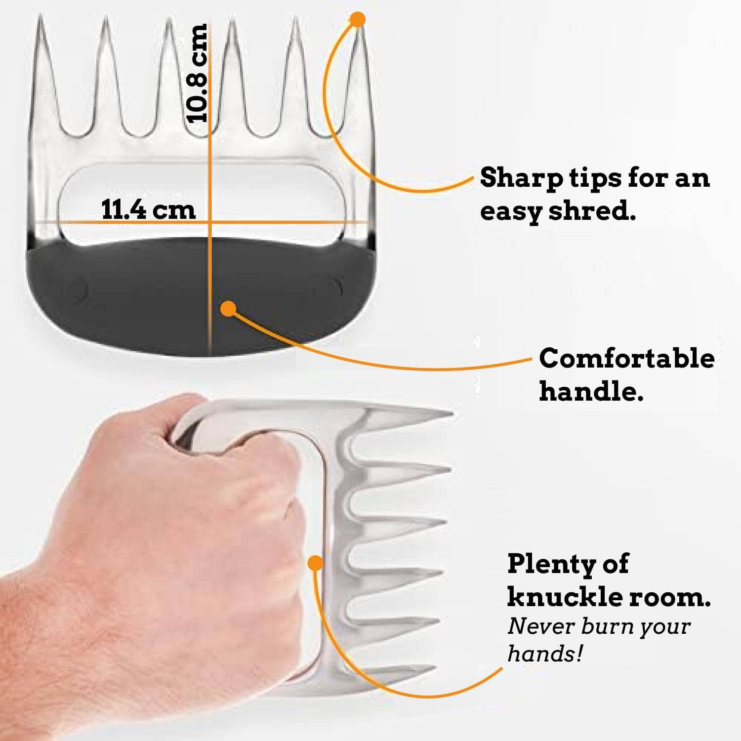 My Wholesale Warehouse - Wholesale Kitchen Tool/Gadget - Mountain Grillers Meat Claws For BBQ & Home - Stainless Steel - 1 Pair3