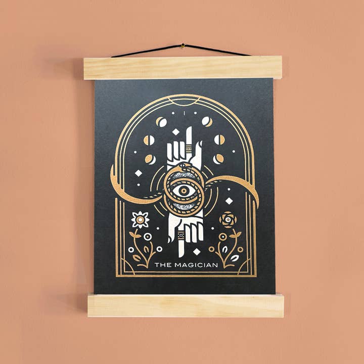 Pretty Useful Co. – wholesale Art print – Magician Tarot Glow in the Dark Print