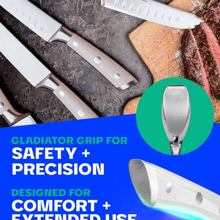 Dalstrong - Wholesale Knife Set - 4-Piece Steak Knife Set | Gladiator Series | Dalstrong ©17