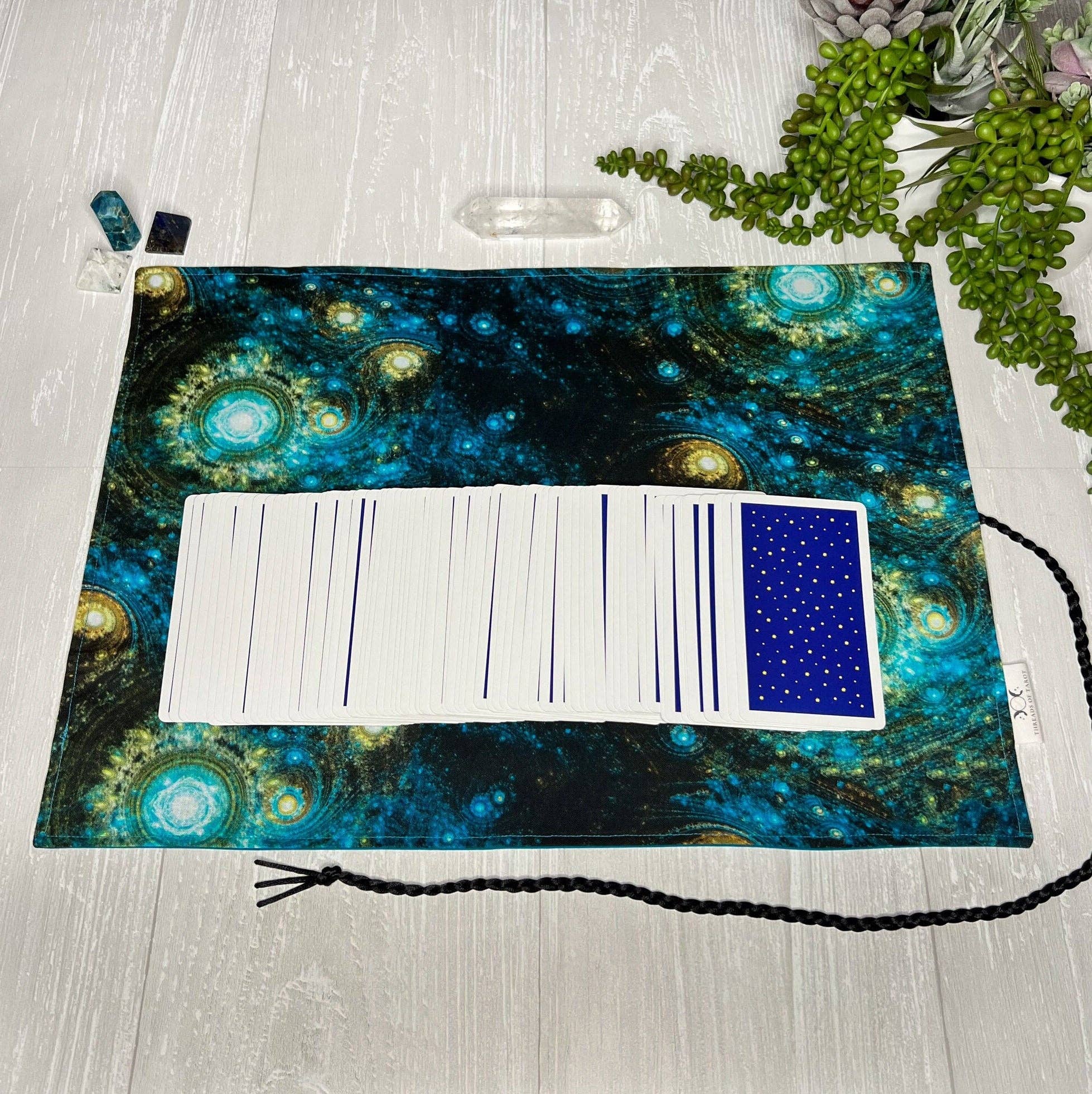 Threads of Tarot - Wholesale Tarot/Oracle Card - Blue Celestial Tarot Wrap2
