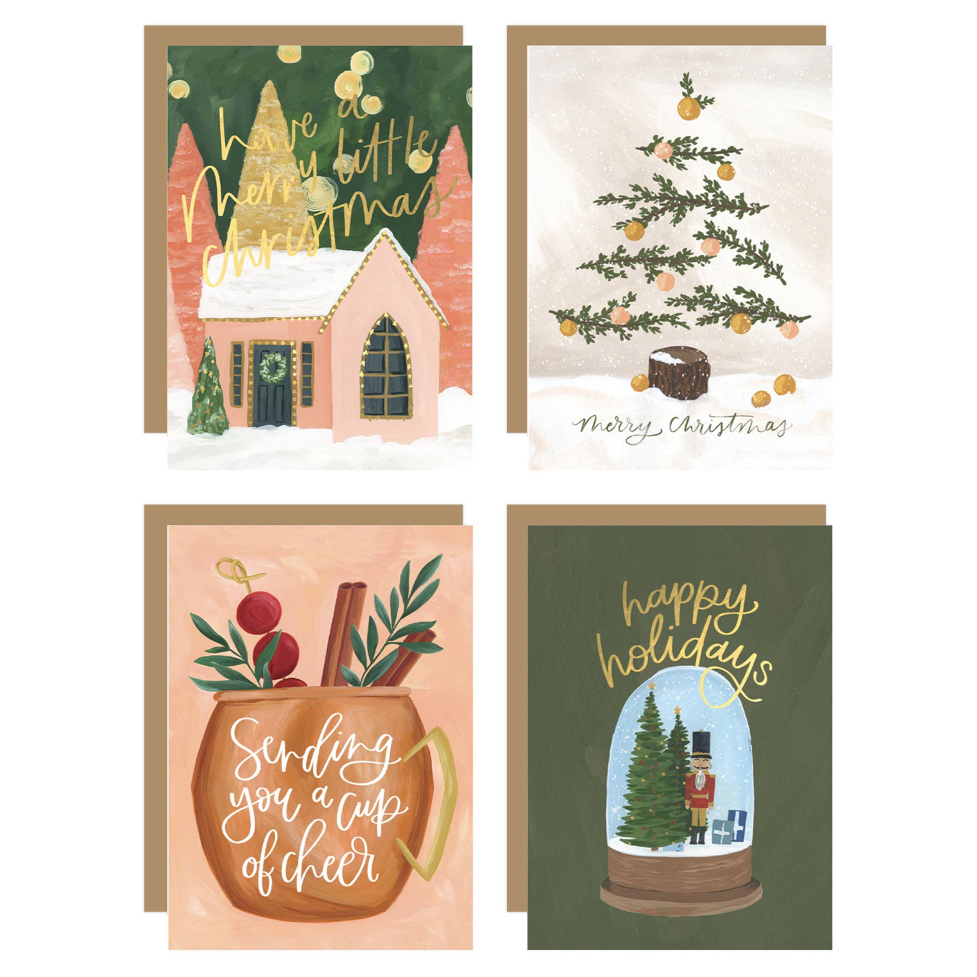 1canoe2 | One Canoe Two Paper Co. - Wholesale Season's Greetings Card - Christmas Cottage Specialty Greeting Card Box Set5