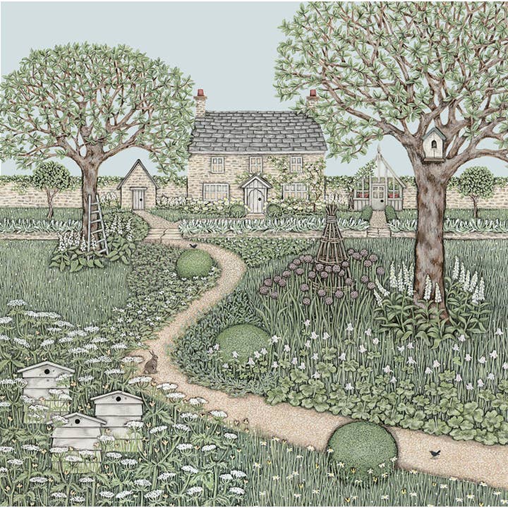 Cottage Garden | Everyday Greeting Card for wholesale by Sally Swannell