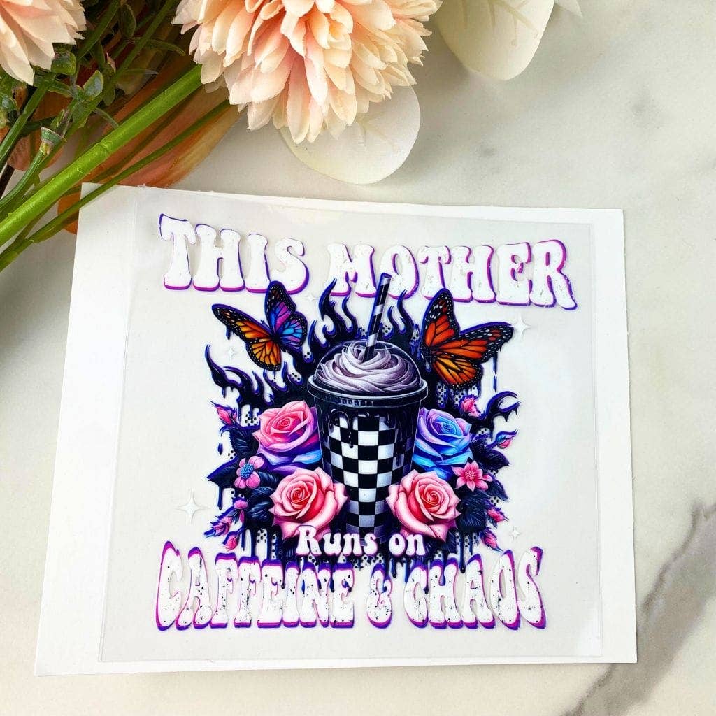 HKS Custom Designs – wholesale Sticker – This Mother Runs On | 4" UV DTF Decal0