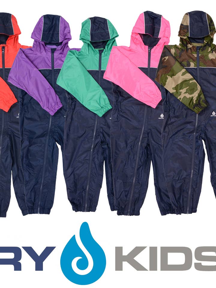 Dry Kids – wholesale Raincoat – Kids – Dry Kids All in One Waterproof Rainsuit Two Colour8