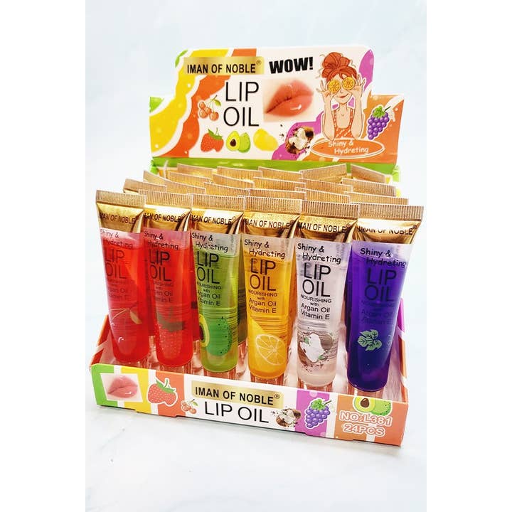 Funteze - Wholesale Lip Gloss - 24 pcs Fruit Lip Oil