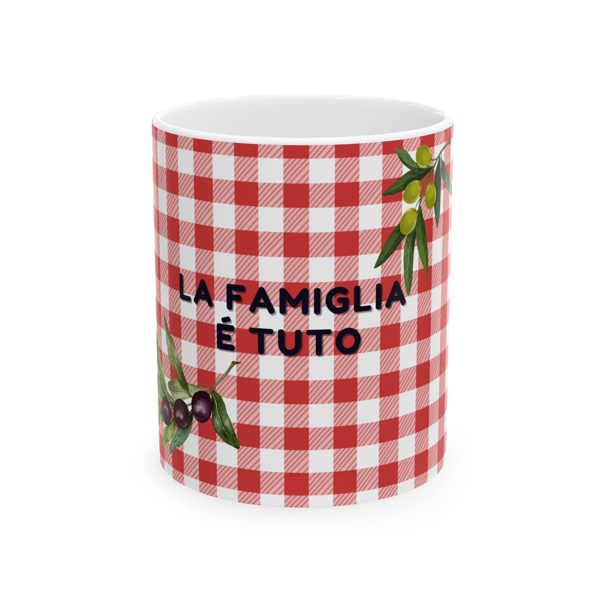 MARA Style - Wholesale Coffee Mug - Italian "Family is Everything" Ceramic Mug, La Famiglia é tuto0