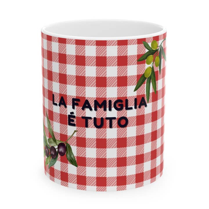 MARA Style - Wholesale Coffee Mug - Italian "Family is Everything" Ceramic Mug, La Famiglia é tuto0