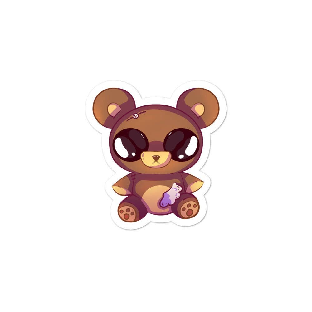 Mega Kawaii Cuties - Wholesale Sticker - Creepy Teddy Bear Sticker2