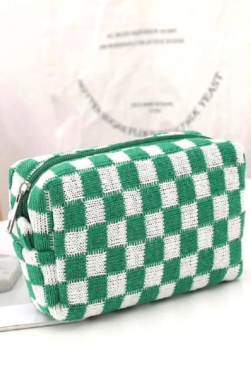 42POPS - Wholesale Make-up/cosmetic bag - ,,,,.._ SI-25644 Checkered Makeup Cosmetic Pouch Bag5