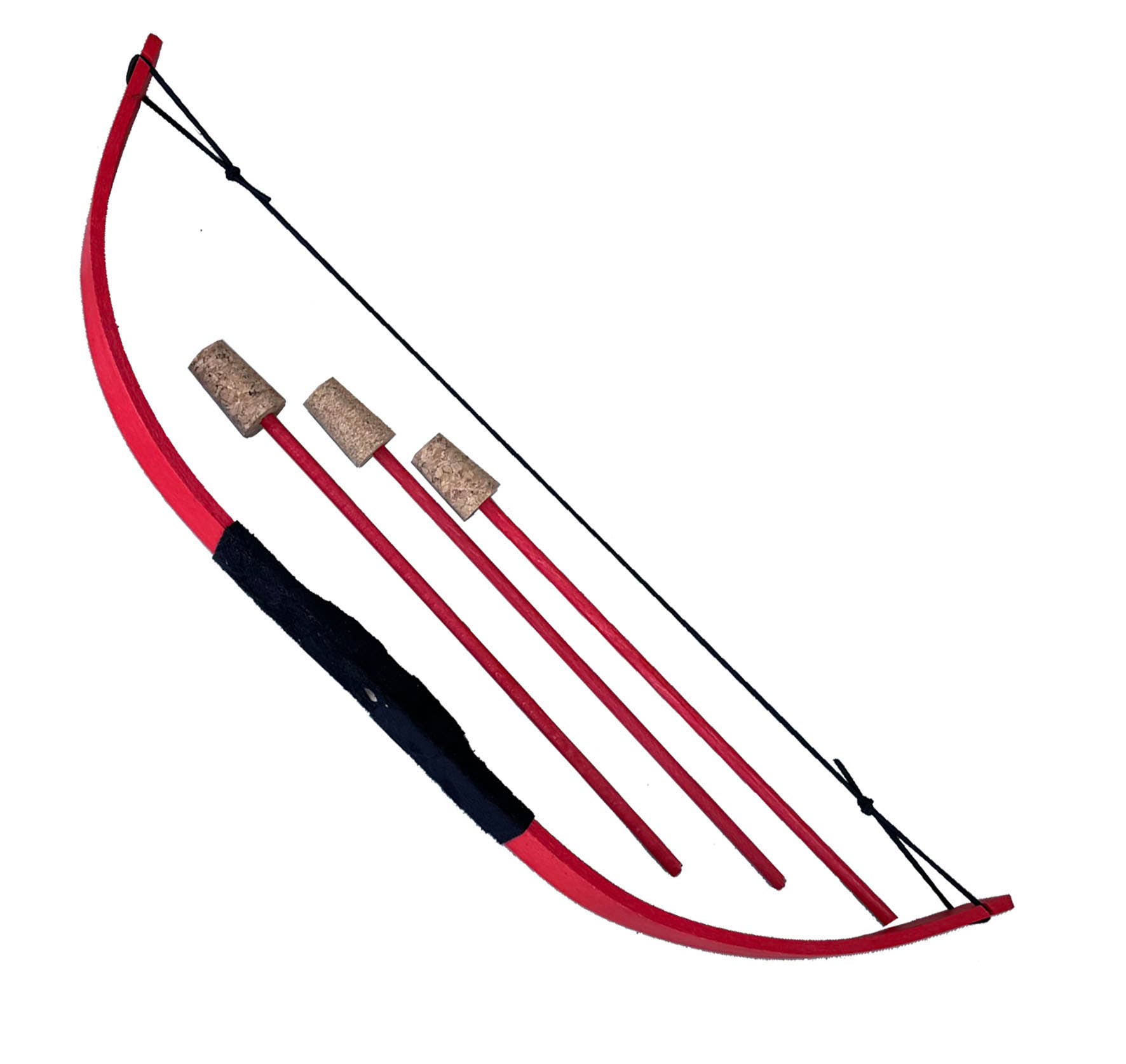 KALID MEDIEVAL – Brinquedo de madeira - Crianças por atacado – Arco Mini Kamelot Flexível com 3 Flechas - ST513F10