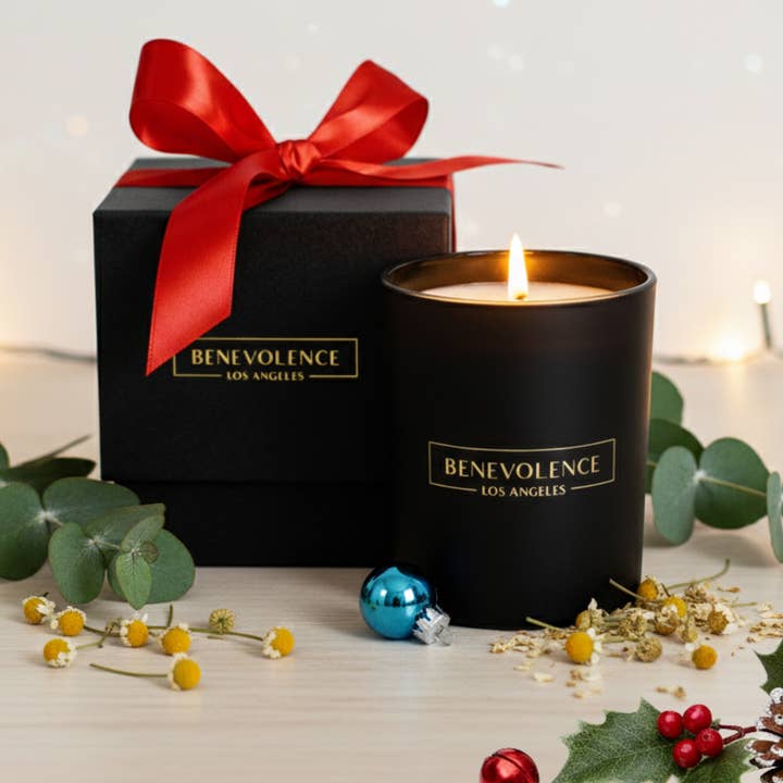 Eucalyptus & Chamomile Scented Candle for wholesale by Benevolence LA