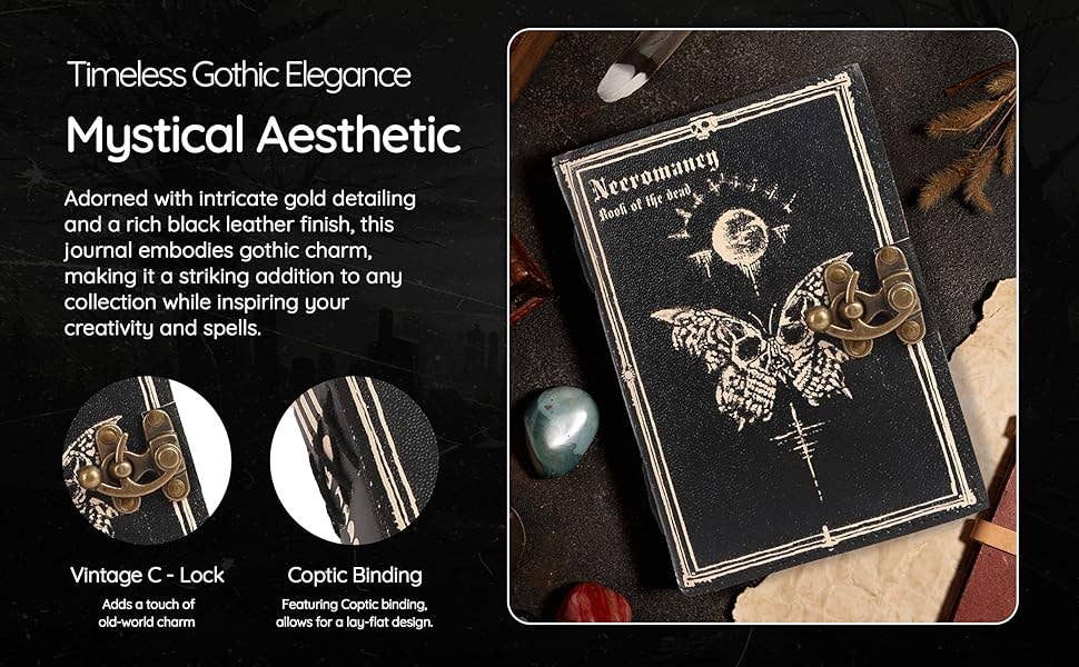 Tuzech Leather – wholesale Journal och dagbok – TUZECH läderklätt anteckningsbok med grimoirestil och ojämna kanter för män och kvinnor112