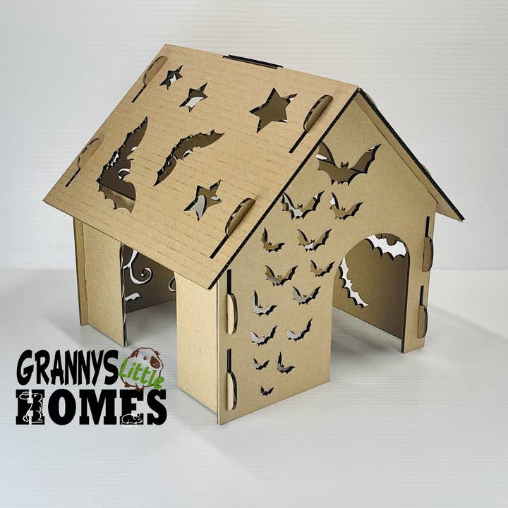 Grannys Little Homes - Wholesale Speeltje - Niet voor katten of honden - Kartonnen Vleermuis Schuilplaats4