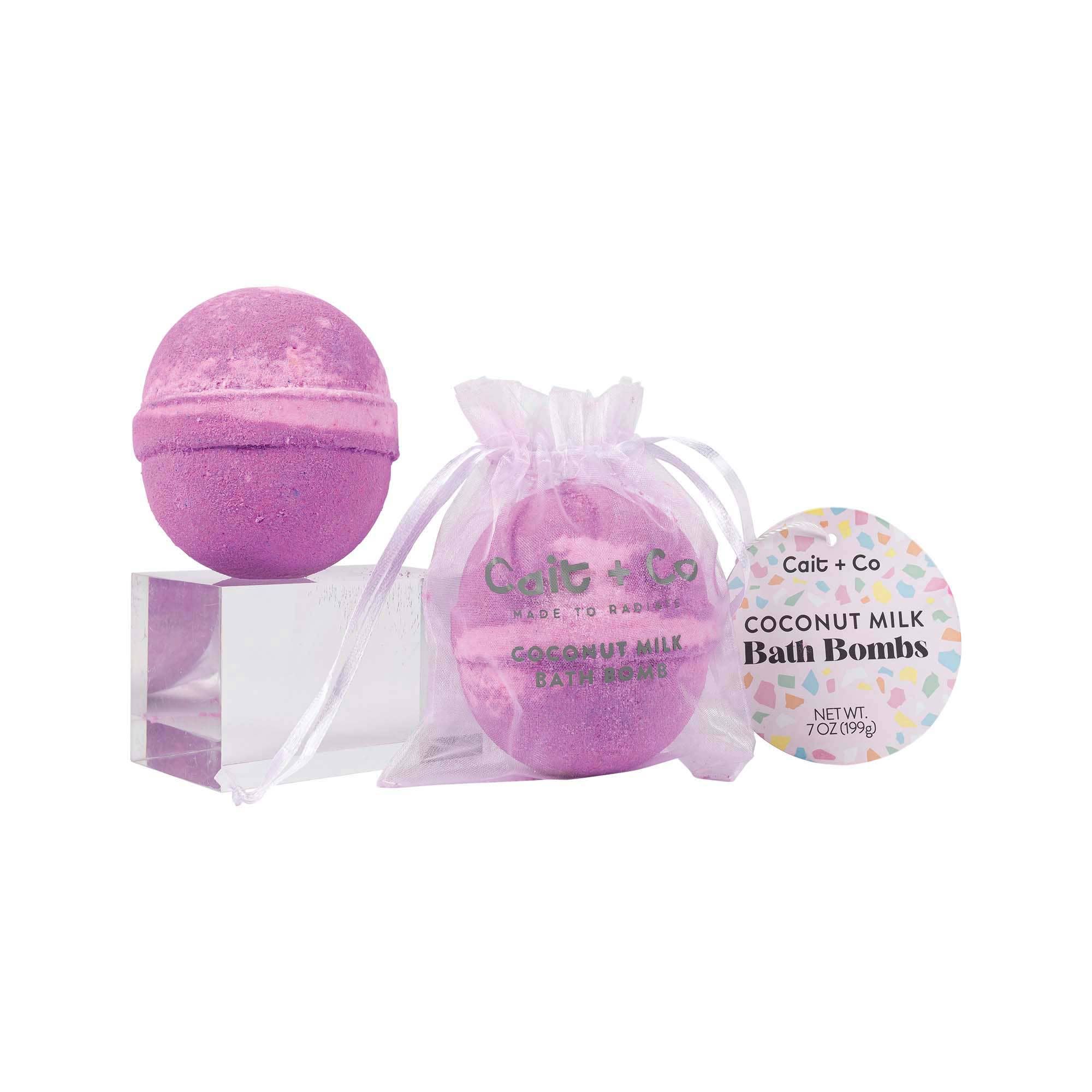 Cait + Co - Wholesale Bath Bomb/Fizz - Amethyst Bath Bomb4