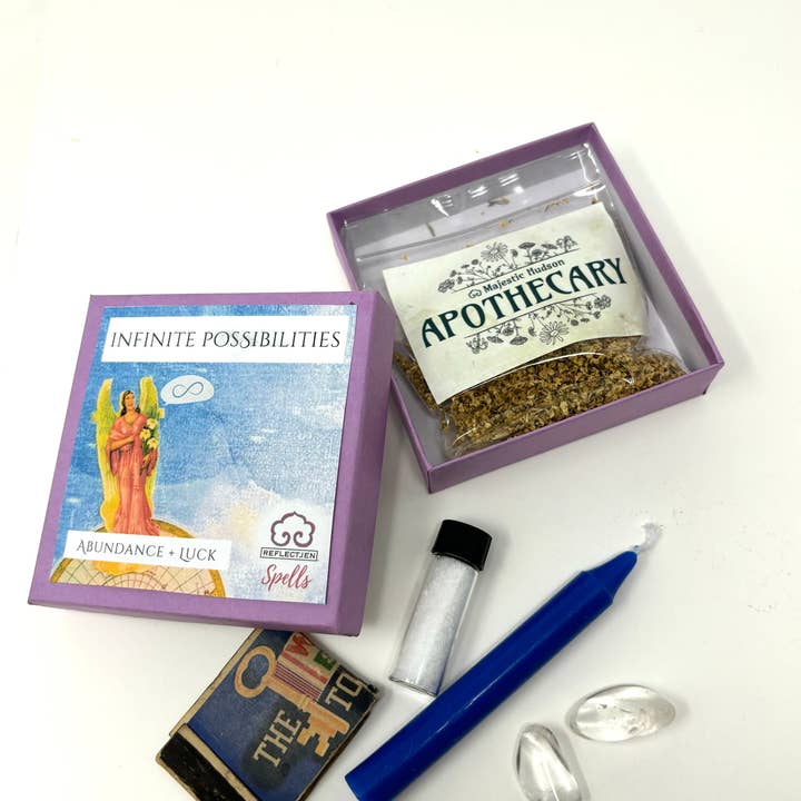 Reflectjen® Style - Wholesale Meditation Supplies - Abundance Spell Kit | Infinite Possibilities Spell | Clear Quartz0