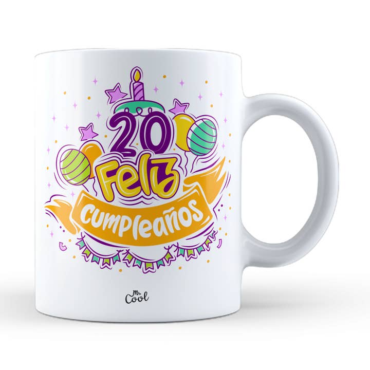 Caneca - Feliz Aniversário de 20 Anos por atacado de STAR WAY, S.L. | MrCool
