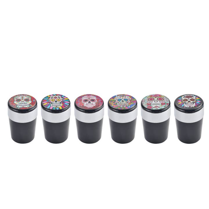 Champ by Polyflame - Wholesale Ashtray - Skull, Car ashtray with LED1