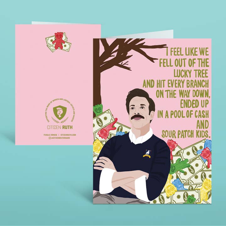 Citizen Ruth – wholesale Valentine's Day card – Ted Lasso Lucky Tree Card