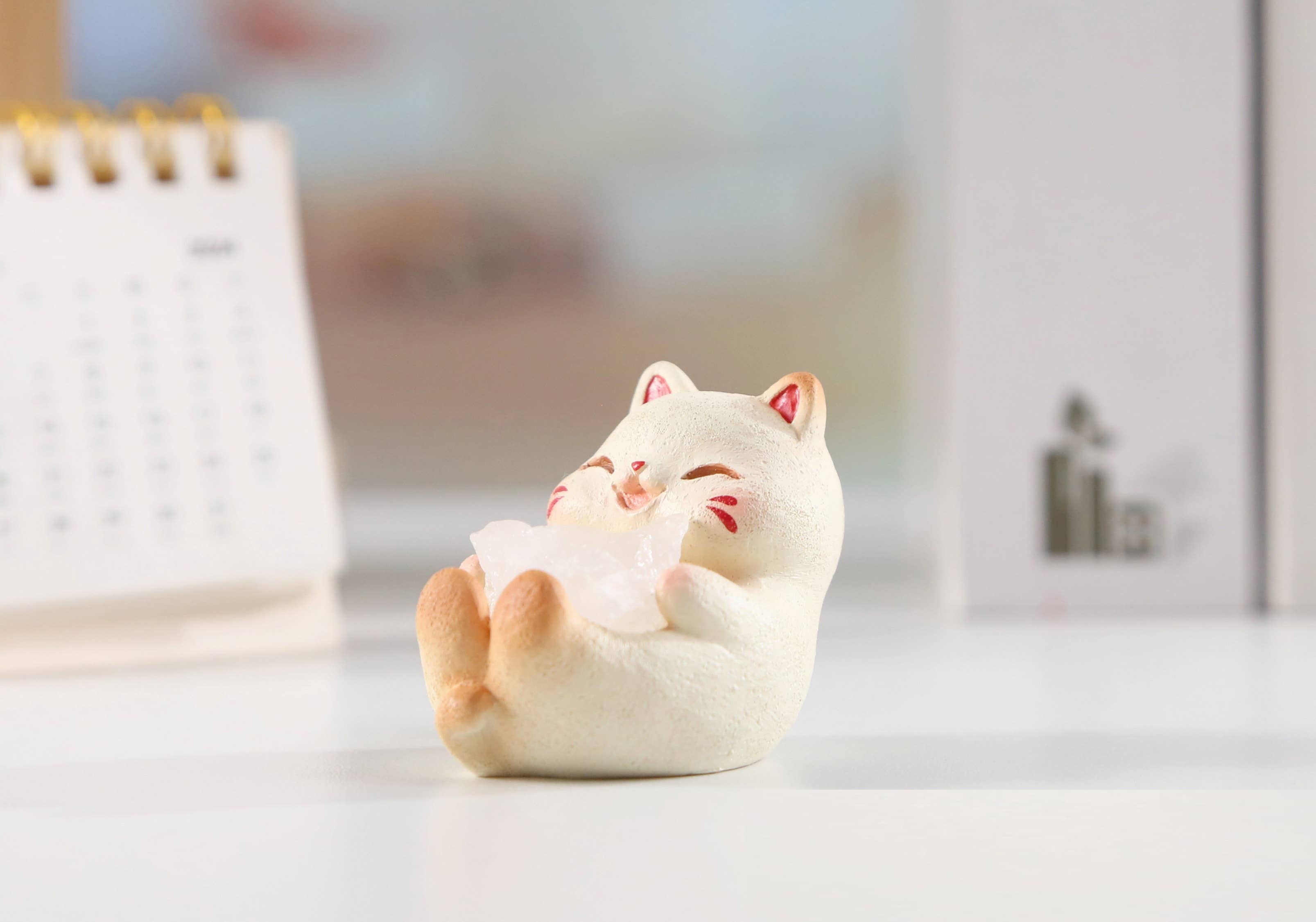 BCmini - Vente Figurine décorative - 71310 Maneki Chat Porte-Bonheur Cristal Boîte Surprise-62