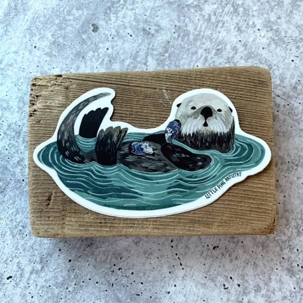 Canyon & Cove Art - Vendita all'ingrosso Adesivo - Adesivo Playful Otter0