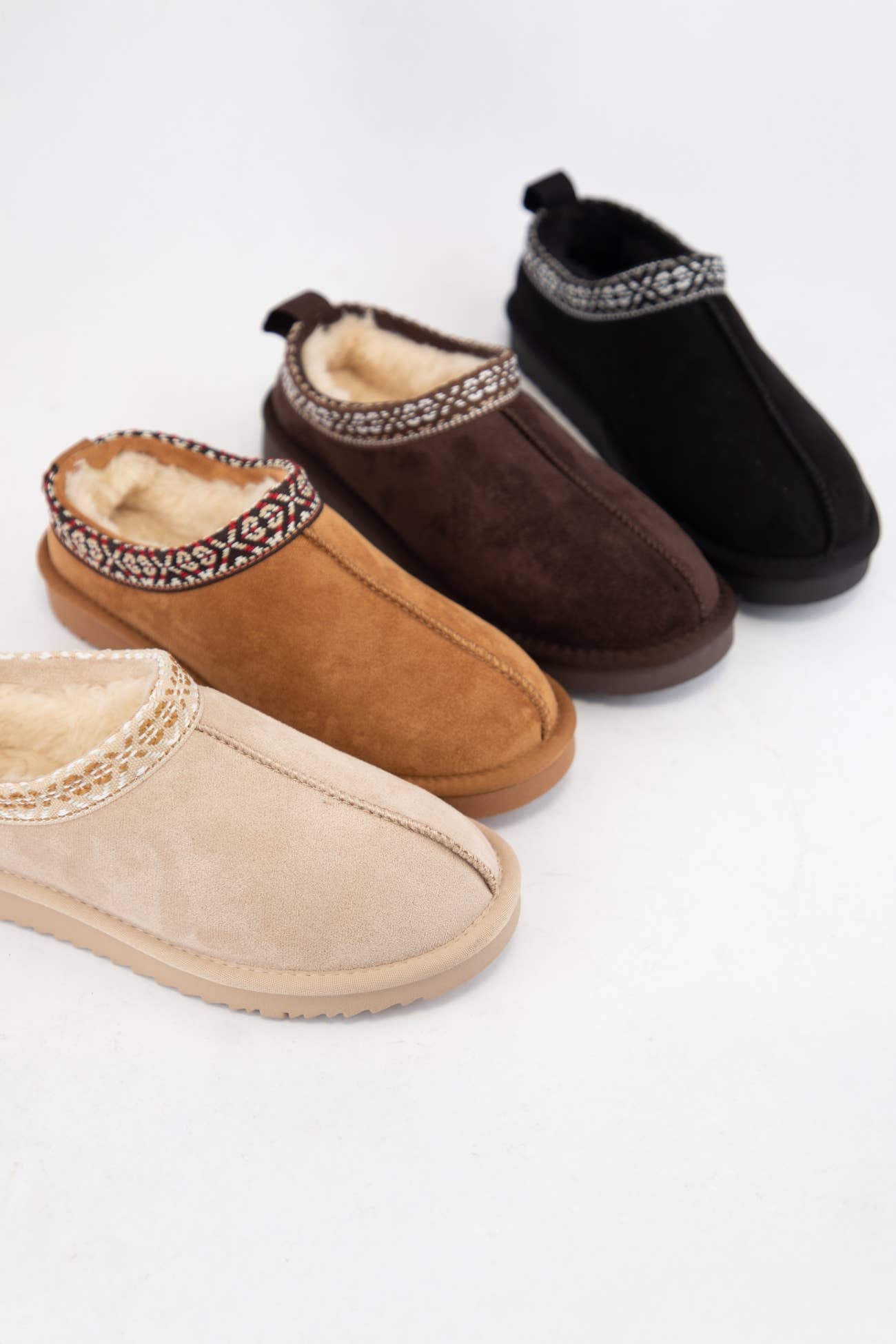 CCOCCI - Wholesale Booties - Women's - SIMMON COZY COMFORT ARTISAN SHERPA SLIP-ON BOOTIES3