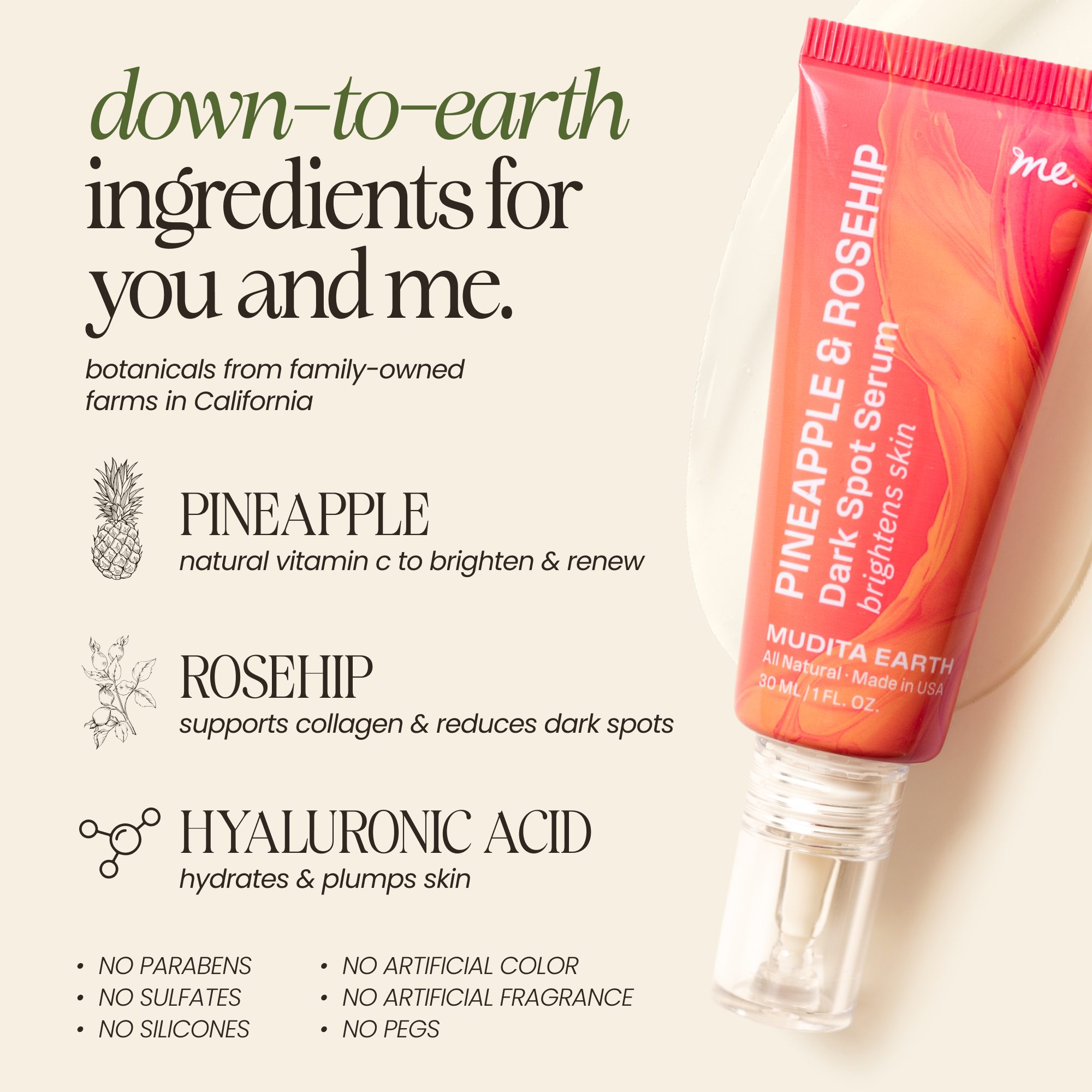 VIAI Beauty – wholesale Facial serum/concentrate – Pineapple & Rosehip Vitamin C Serum3