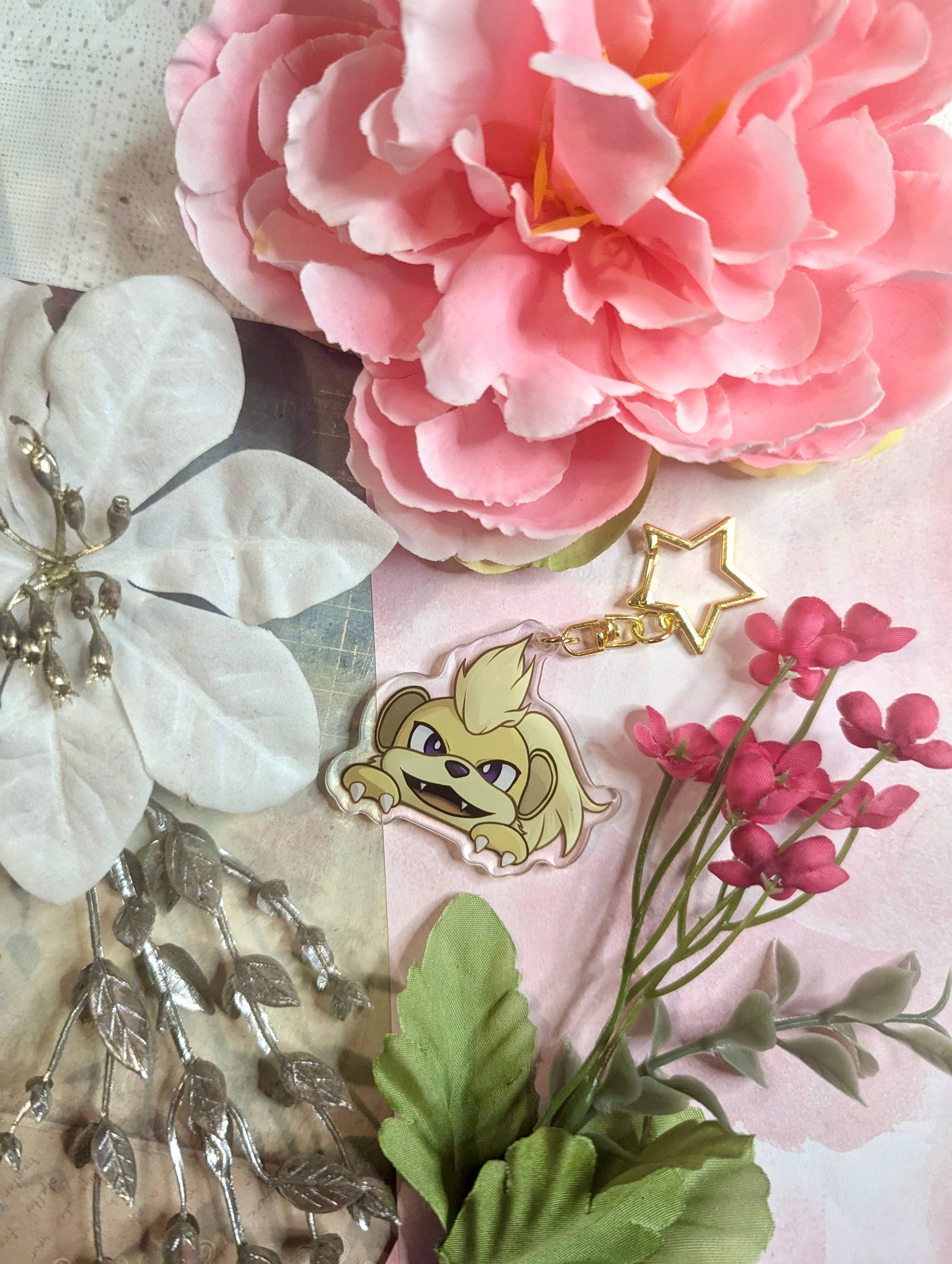 Winterra LLC – Großhandel Schlüsselanhänger – Unisex – Growlithe 2-Zoll-Schlüsselanhänger aus Acryl | Pokemon 6