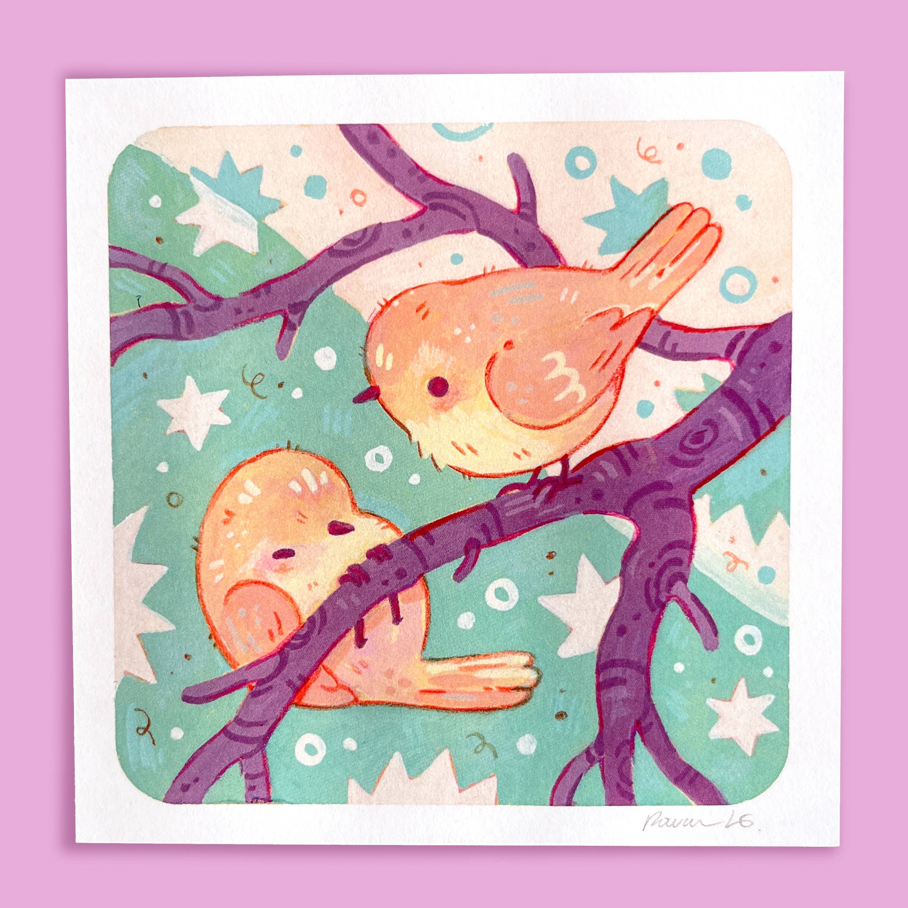 Rowan Kingsbury - Wholesale Art Print - Local  Backyard Bird 5x5" Art Prints | Pacific Northwest3