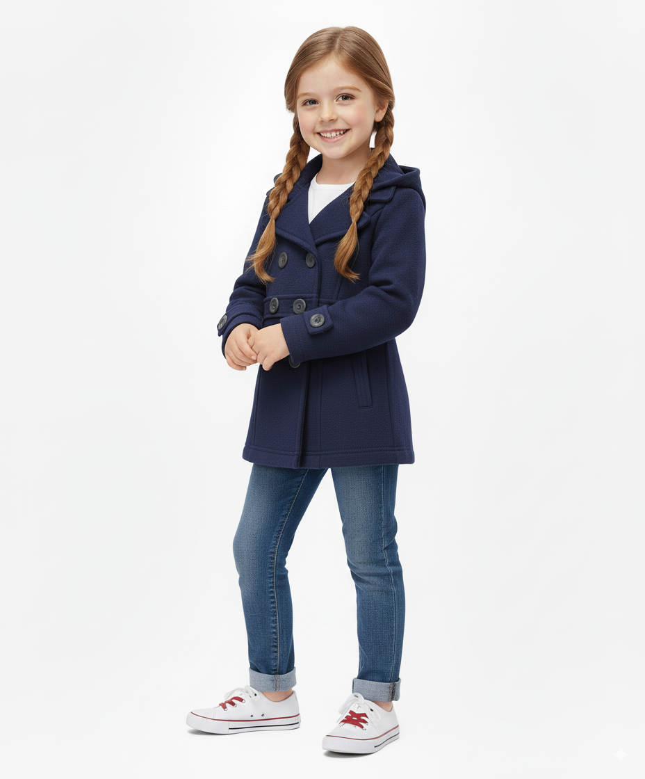 Unik – wholesale Kappa - Barn – Unik Flickors Fleecejacka med Huva 2-41