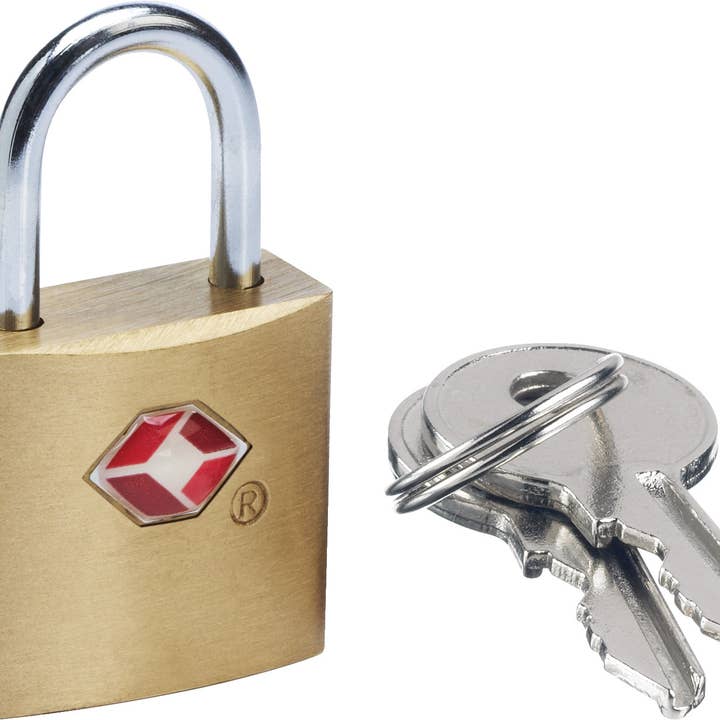 Go Travel - Wholesale Luggage Lock - Go Travel TSA Brass Key Padlock0
