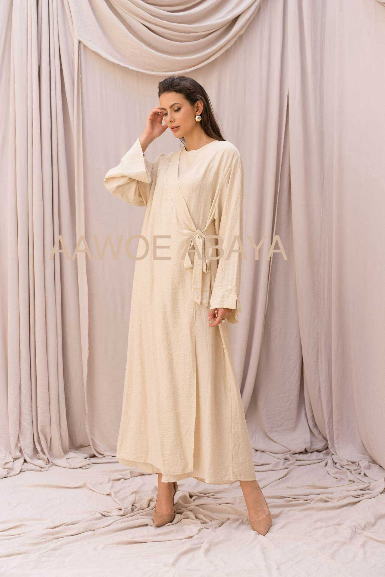 Aawoe Abaya – Kaftan - Mulher por atacado – Vestido Abaya Elegante - 2421-VES5